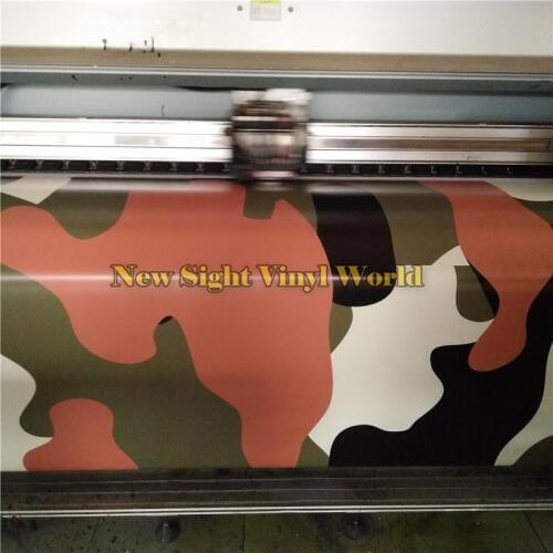 Black Orange Jumbo Camouflage Vinyl Wrap Film Camo Car Body Wrap Bubble Free Car Styling Size:1.50*30m/Roll