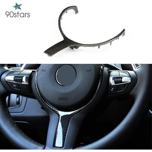 For BMW F30 F22 X5 F10 F33 F15 F20 F32 F16 F36 Carbon Fiber steering Wheel Trim M-Sport Steering Wheel Replacement Interior trim