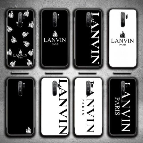 French luxury brand letters lanvines Phone Cases for Redmi 9A 9 8A 7 6 6A Note 9 8 8T Pro Max K20 K30 Pro