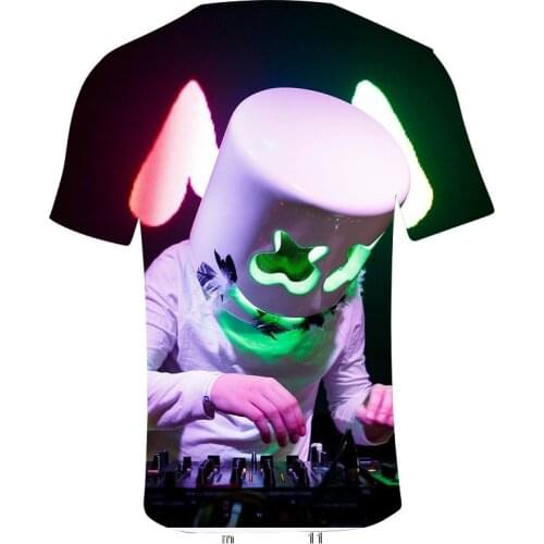 2021 3D Tshirt Kids DJ MarshmelloT-shirt For Boys/Girls Print Cartoons Childrens Clothing Teen Interesting Clothes T Shirts