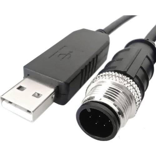 FTDI USB RS232 to M12 8P Serial Adapter Cable FT232RL Chip