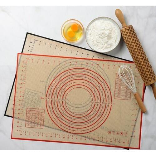 Pastry Pad Kitchen Thickened Silicone Fiberglass Kneading Pad Oven High Temperature Resistant Pad