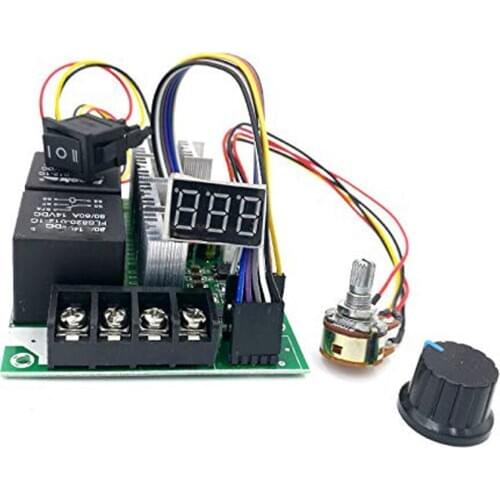 PWM speed controller DC motor Digital display 0~100% adjustable drive module Input MAX60A 12V 24V
