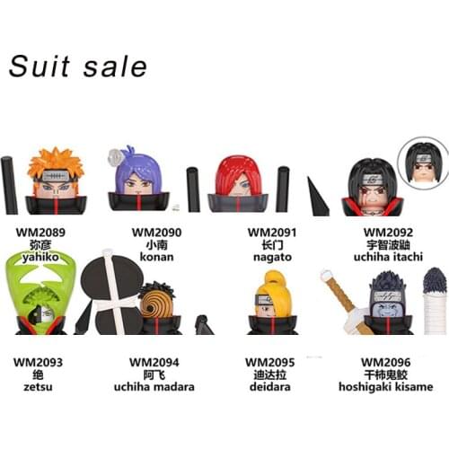 Narutoed Konan Nagatou Chiha Itachi Mini Figures Bricks Building Blocks Assembled Model Diy Educational Toys for Kids Wm6106