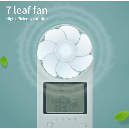 Mini Portable Fan Game Console Handheld 26 in 1 Game Console Built-in Fun Games Available In Three Colors