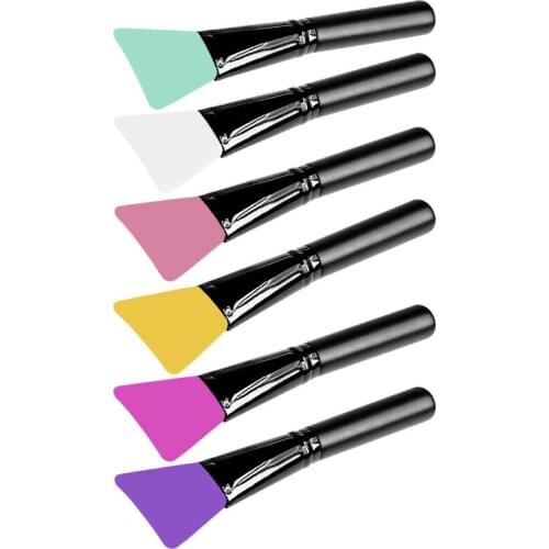 Soft Silicone Mask Brush Beauty Foundation DIY Mask Mud Mix Applicator 4 Colors Face Skin Care Tools Cosmetics Makeup Brushes