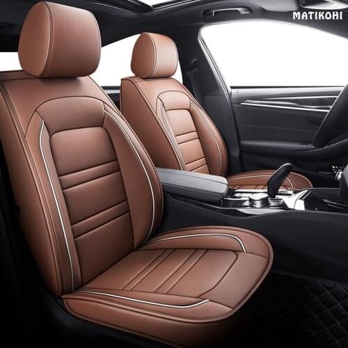 MATIKOHI leather car seat cover set for alfa romeo 159 147 guilietta boxer brera spiden auto products car accessories seats