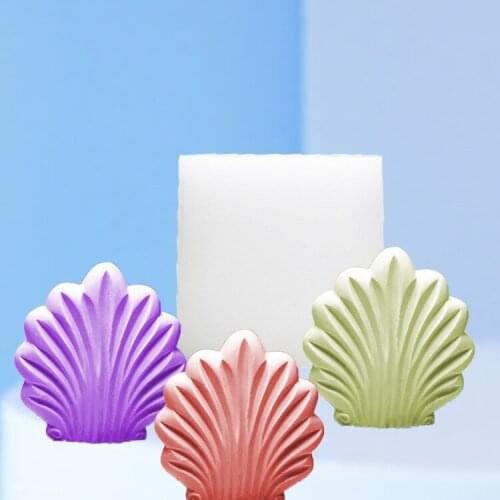 New Aromatherapy Candle Silicone Mold Three-dimensional Scalloped Shell Candle Mold DIY Handmade Soap Making Supplies
