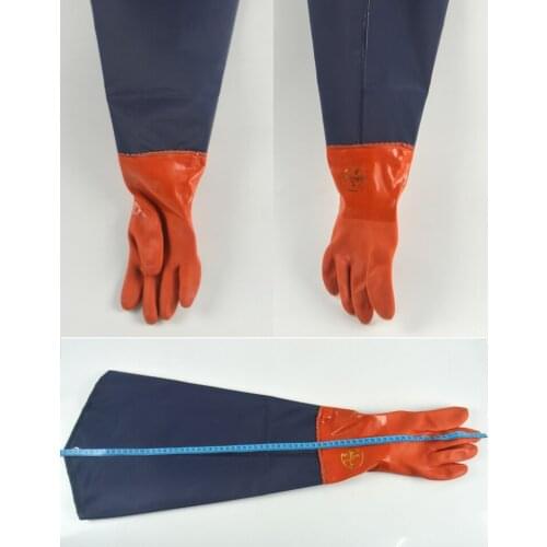 74cm pvc gloves water protection PVC gloves. oil resistant pvc gloves