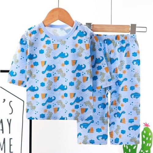 Pajamas Set Kids Baby Girl Boys Cartoon Casual Clothing Costume Short Sleeve Children Sleepwear Pajamas Sets