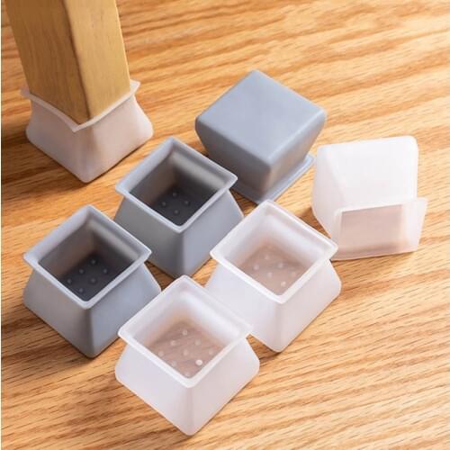 Silicone Furniture Leg Table Feet Pad Floor Protector Square Protection Cover For Home Non-slip Home & Garden Protect The Chair