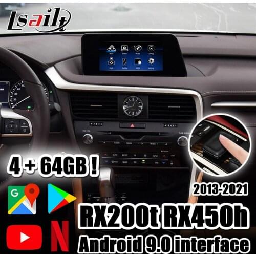 4GB Lsailt CarPlay/Android video interface for Lexus RX200t RX350 RX450..2013-2020 with Android Auto , YouTube LX570 RC300h