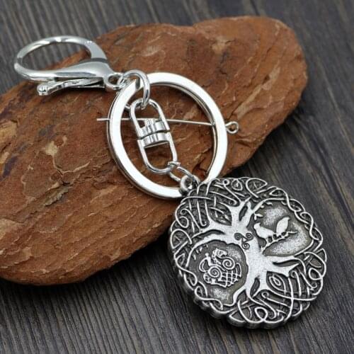 Viking Celtic Norse Vikings Knot Amulet Soldiers Raven Tree of Life Nordic Talisman Keychain