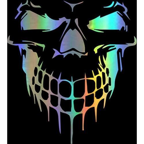16CM*18CM Car Stickers JDM 3D Skull Car Window PVC Vinyl Motorcycles Decoration Funny Car Sticker and Decals Car Styling