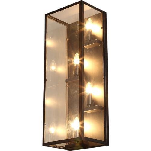 Vintage Plated Industrial Wall Lamp Retro Loft Edison Bulb Wall Light Lamparas De Pared Stair Bathroom Iron Wall Sconce WL216