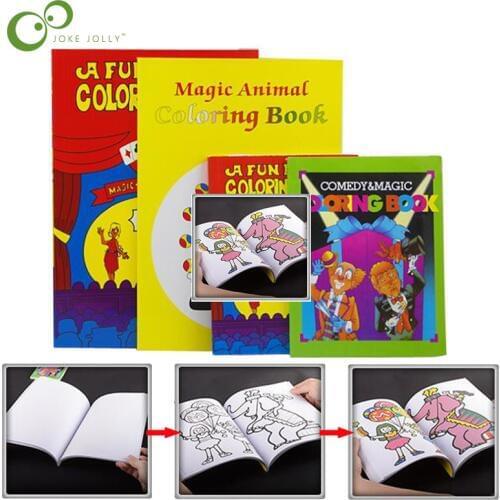 Magic Coloring Book Magic Tricks Cards Best For Kids Magie Book Stage Prop Gimmick Mentalism Funny Magic Toys for Children GYH