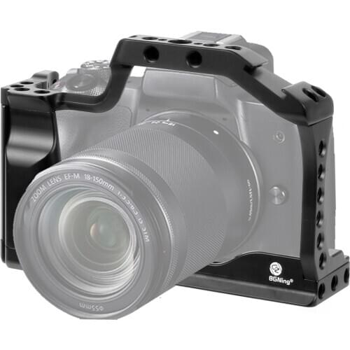 M50 Professional DSLR Camera Cage Protective Case for Canon M50 M5 Quick Release Cage for EOS M50 1/4" 3/8" Hole for ARRI Handle