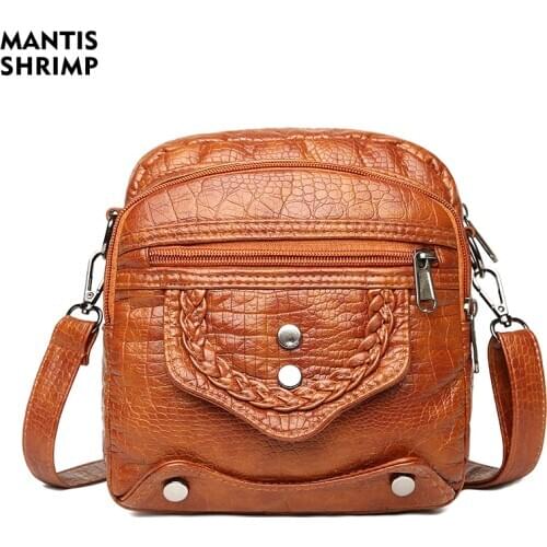 Women Bag Casual Ladies Messenger Bags Cross-body Soft PU Leather Shoulder Bag Female Fashion Designer Bags High Quality