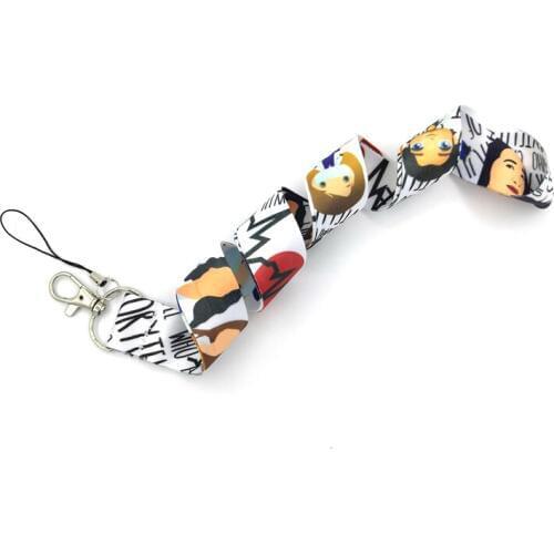 10pcs Regooly RE156 Greys Anatomy Neck keychain necklace Cartoon Neck Strap Lanyard ID badge holder Keychain Lanyards presents