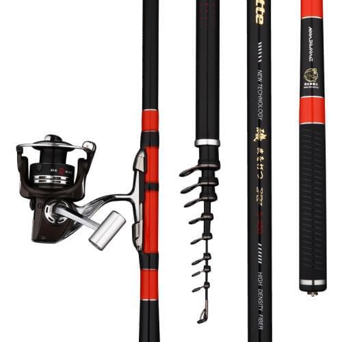 3# 5# Rock Fishing Rod Carbon Super Hard Super Light Telescopic Fishing Olta Hand Sea Dual-purpose Pesca Set 3.6m 4.5m 5.4m 6.3m