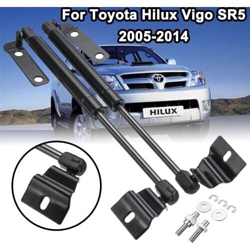3pcs/set Car Front Bonnet + Tailgate Gas Lift Support Struts Bars Support Rod Replace For Toyota Hilux Vigo SR5 2005-2014