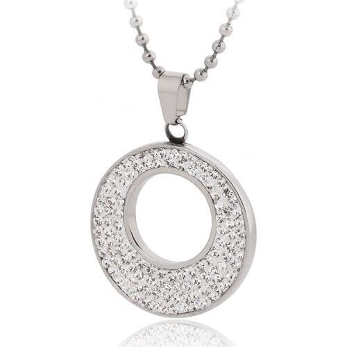 316 Stainless Steel Crystal Pendant Fashion necklaces for women 2016