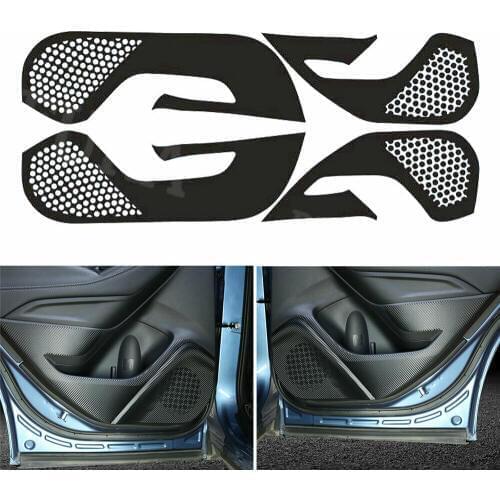 4pcs Carbon Fiber Color Car Door Anti Kick Pad Mat Sticker For Subaru Forester 2019