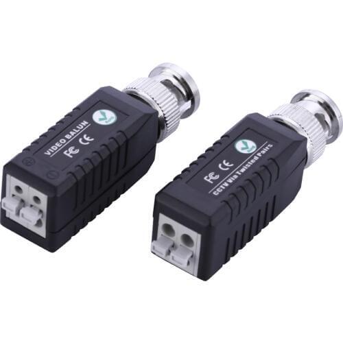 5pairs/lot Transceiver Twisted Single Channel Passive Male Connector UTP Video Balun Transceiver for AHD,TVI,CVI,Analog Camera