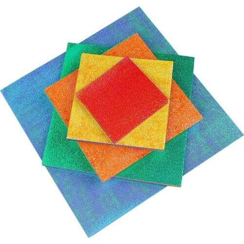 50pcs/Pack Handmade Scrapbooking Single Side Shining Folding Papers DIY Children Craft Christmas Xmas Decoration