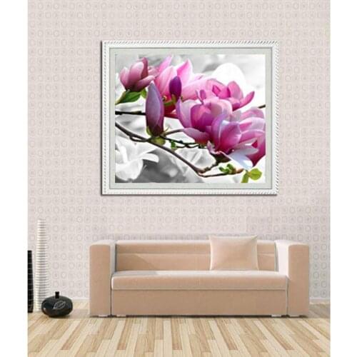 Diamond Embroidery Diy Diamond Painting Cross Stitch Kits Diamond Mosaic Magnolia flower Full Square Diamond Embroidery BS149