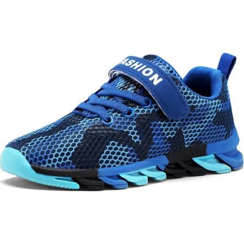 ChildrenS Sneakers For Teens Boy Runners Autumn Shoes Kids School 2021 Fashion Mesh Non-Slip Sports Camouflage Shoe 3-15 Year