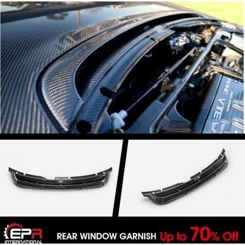 For 91-05 Honda NSX NA1 NA2 OE Style Carbon Glossy Rear window garnish Exterior Accessories