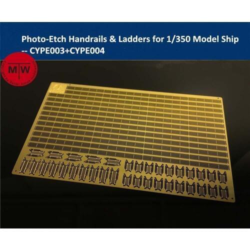 Photo-Etched PE Handrail & Ladder for 1/350 Scale Model Ship Kit (2pcs/set)