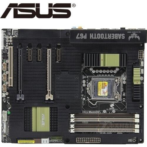 Asus SaberTooth P67 Desktop Motherboard P67 Socket LGA 1155 i3 i5 i7 DDR3 32G ATX UEFI BIOS Original Used Mainboard On Sale