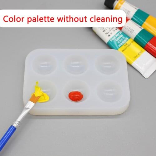 Silicone color palette that does not need to be cleaned has a very smooth surface color palette without cleaning Ultra-light