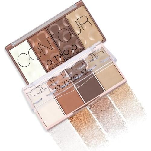 Contour Palette Face Shading Grooming Powder Makeup 4 Colors Long-Lasting Face Make Up Contouring Bronzer Cosmetics