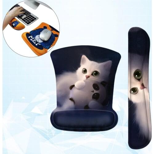 Mouse Wrist Rest Support and Keyboard Wrist Rest Pad for Office Home Durable