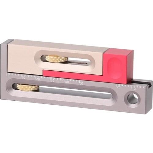 Saw Table Saw Slot Adjuster Mortise and Tenon Tool Movable Measuring Block Length Compensation Woodworking Tools