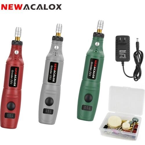NEWACALOX 10W Mini Grinder Set 100-240V Variable Speed Grinding Machine Rotary Tools Kit Engraver Pen for Engraving Polishing