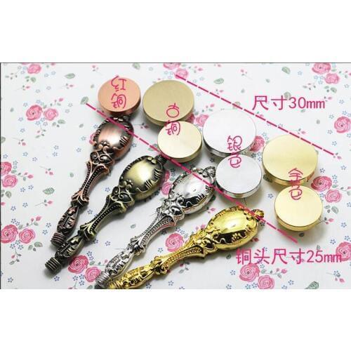 Just Blank Wax seal stamp copper head custom personalized sealing wax fashion creative wedding invitation romantic birthday gift