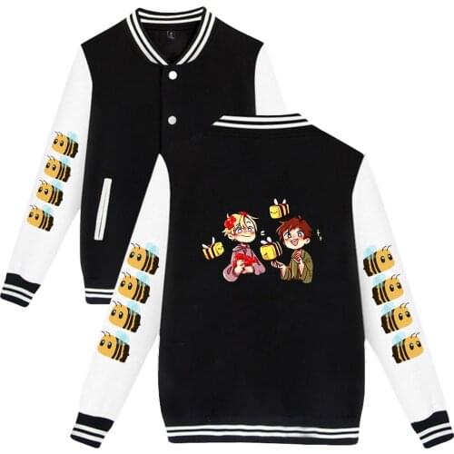 Tubbo Dreamwastaken GeorgeNotFound Print Autumn Winter Holiday Preppy Unisex Youthful vitality Clothes Baseball Uniform