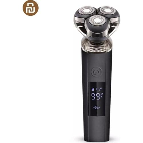 MSN Smart Electric Shaver Large LCD Screen Cordless Type-C Rechargeable Waterproof Dry Wet 9100rpm Low Noise Shave Razor
