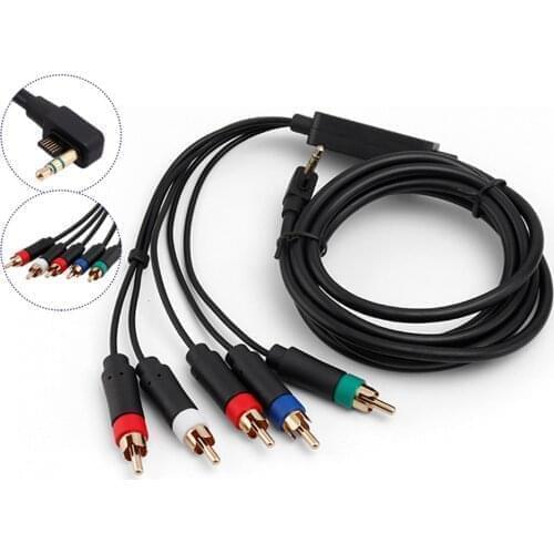 High quality component Audio Video AV cable for PSP2000/3000 black 1.8m