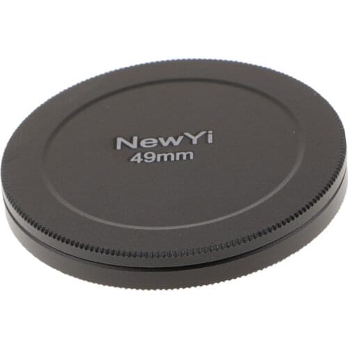 49mm UV CPL Lens Filter Protection Case Cover Box Storage Cap Metal Black