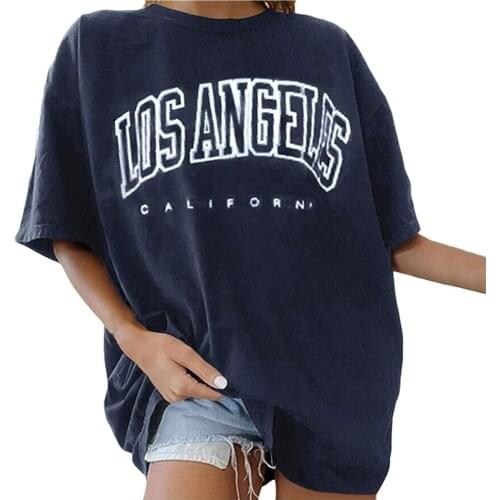 T shirt women 2021 Vintage Print Blouses Oversized Fashion Loose Short Sleeve Tops woman tshirts Loose Crew Neck Harajuku Tops