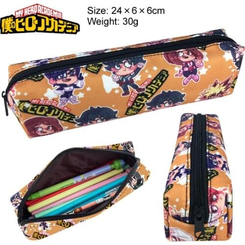 My Hero Academia Pen Bags Women Zipper Makeup Bag Chidren Girls Pencil Case School Office Supply Pencilcase