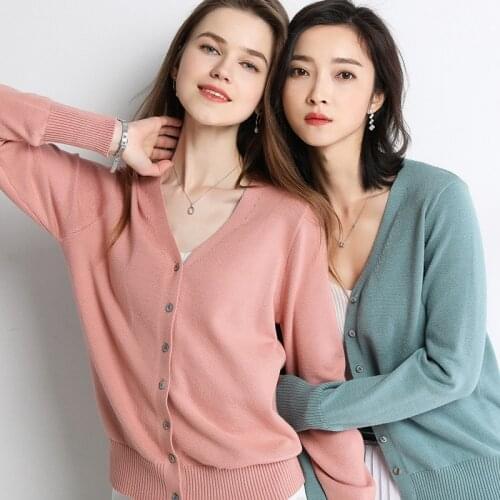Women Knitted Sweater Cardigan 2020 Autumn New Korean Style V Neck Long Sleeve Female Short Cardigan Sweaters Casual Jacket Z397