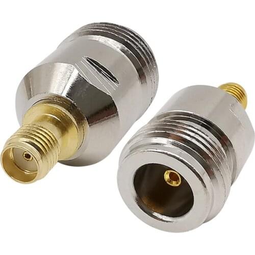 1Pcs N Female to SMA Female Jack Adapter N Type RF Coaxial Coax Straight Converter Connector