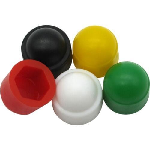 100PCS/Lot BLACK/WHITE M4 M5 M6 M8 M10 M12 Plastic Metric Dome head Bolts Nuts Decorative Covers Screw Caps Protection Caps