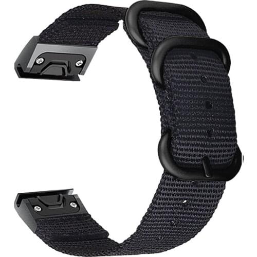 26mm Quick Fit Watchband for Garmin Fenix 5X Plus 6X Pro 3 3HR Smart Watch Accessories Nylon Canvas Watchbands for Garmin Enduro